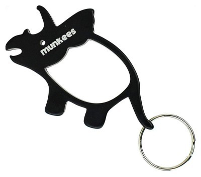 Munkees 3474 брелок-открывалка Triceratops black