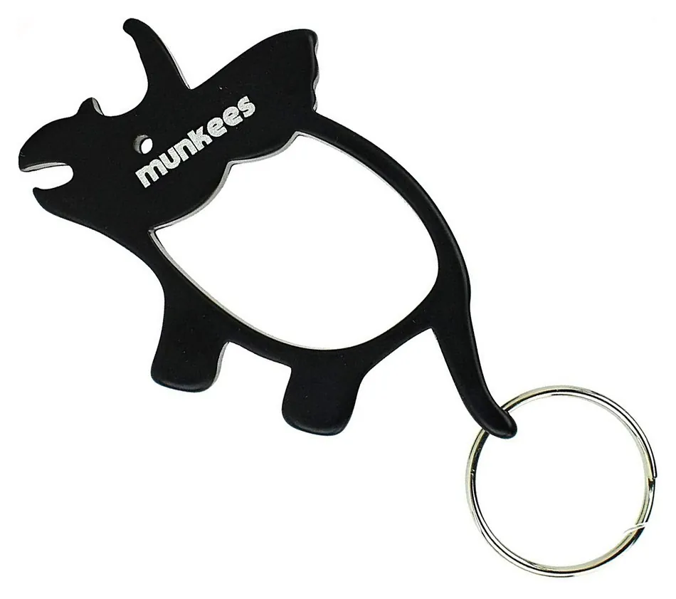 Munkees 3474 брелок-відкривачка Triceratops black (3474-BK)