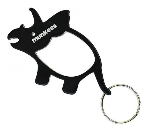 Munkees 3474 брелок-відкривачка Triceratops black, укр, укр