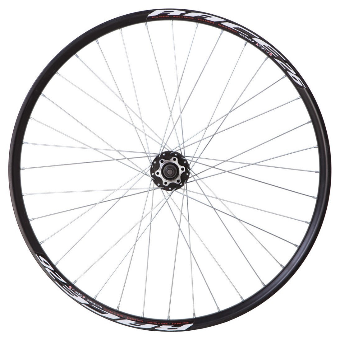 Колесо пров. VLT 24" під диск. обід двост. AL 36H ED; Втулка ST SHUNFENG SF-H25F з QR чорн.