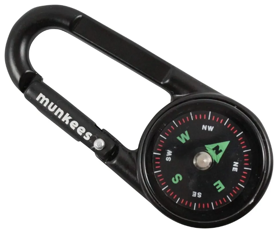 Munkees 3135 брелок-компас Thermometer black (3135-BK)