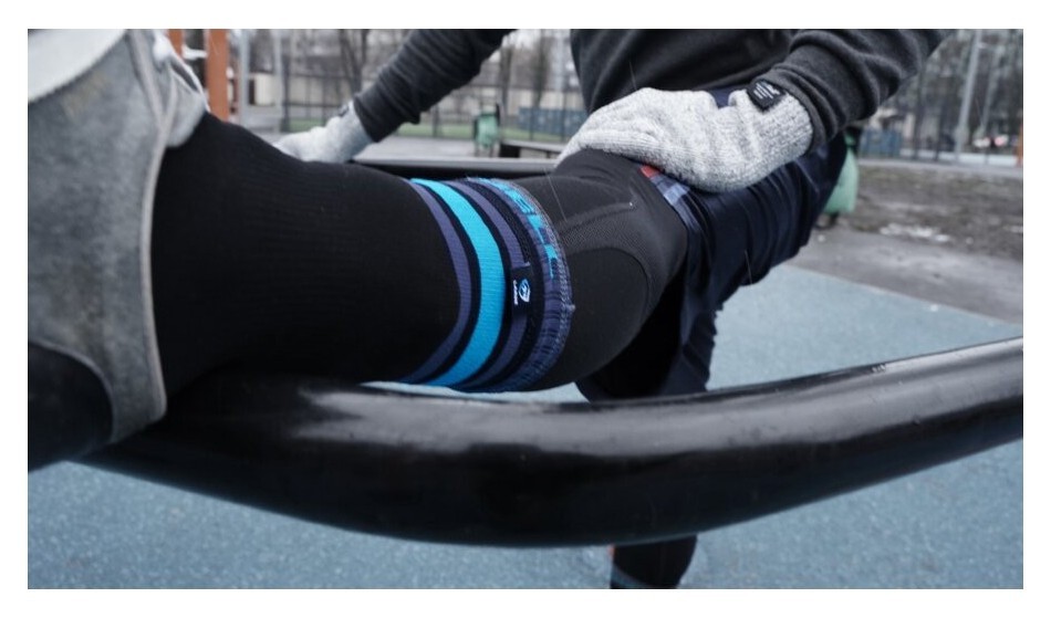 Шкарпетки водонепроникні Dexshell Ultra Dri Sports, р-р XL, з блакитною смугою