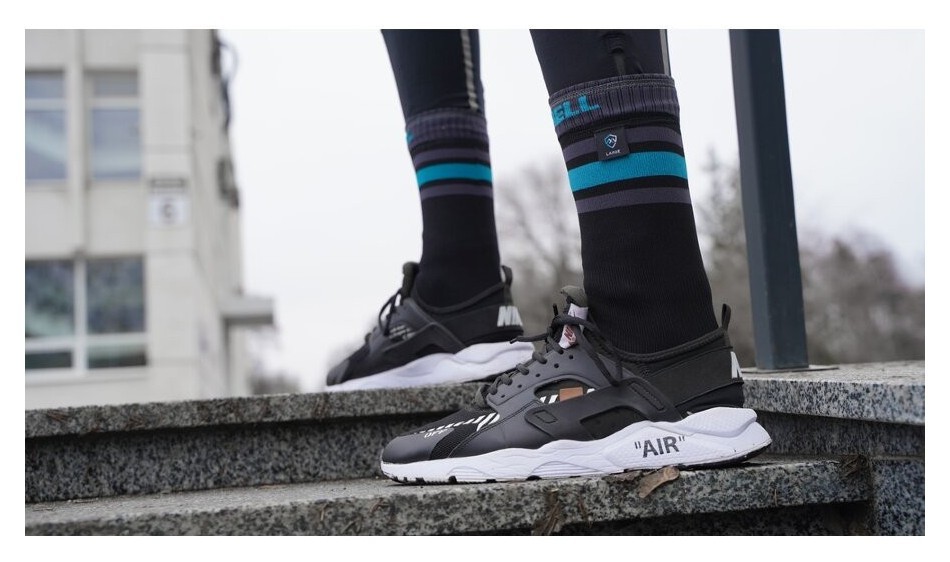 Шкарпетки водонепроникні Dexshell Ultra Dri Sports, р-р XL, з блакитною смугою, укр, укр