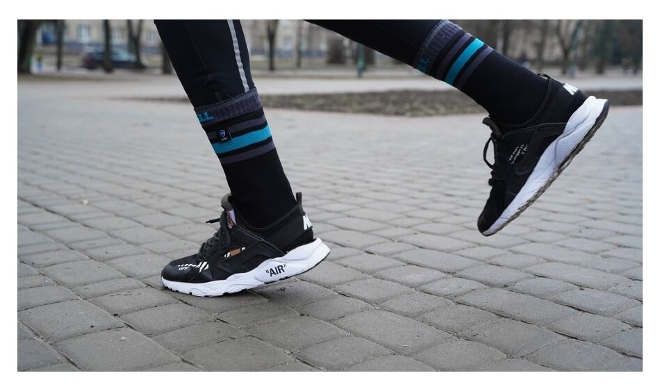 Шкарпетки водонепроникні Dexshell Ultra Dri Sports, р-р XL, з блакитною смугою, укр, укр