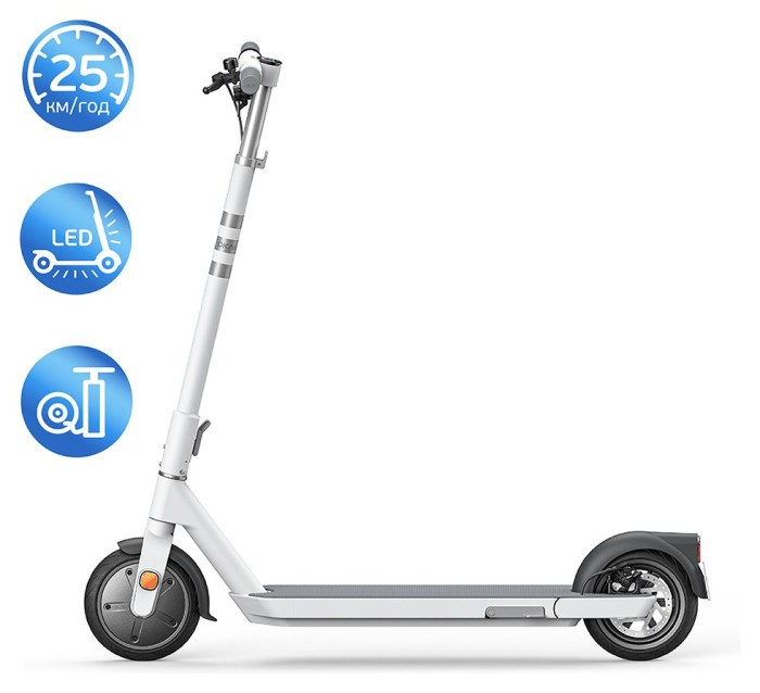 Електросамокат OKAI ES20-NEON White 9", 300(600)W, 9.8Ah, 40km, 25km\h, 20%, NFC, App, 16kg