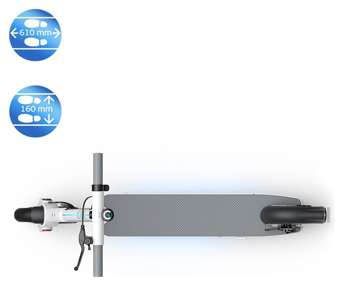 Електросамокат OKAI ES20-NEON White 9", 300(600)W, 9.8Ah, 40km, 25km\h, 20%, NFC, App, 16kg