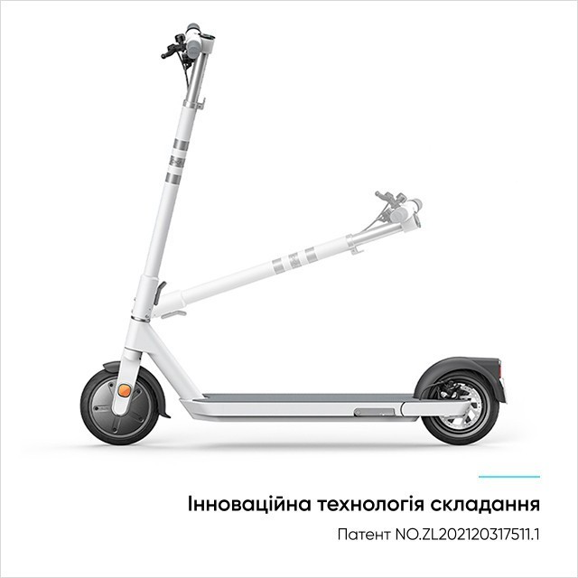 Електросамокат OKAI ES20-NEON White 9", 300(600)W, 9.8Ah, 40km, 25km\h, 20%, NFC, App, 16kg