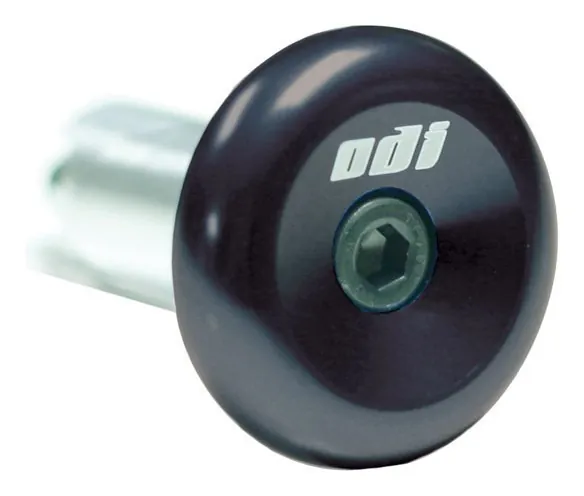 Баренди ODI Aluminium End Plugs w/ Lasered Logo Black (чорні баренды) (OBOD_L71APB)