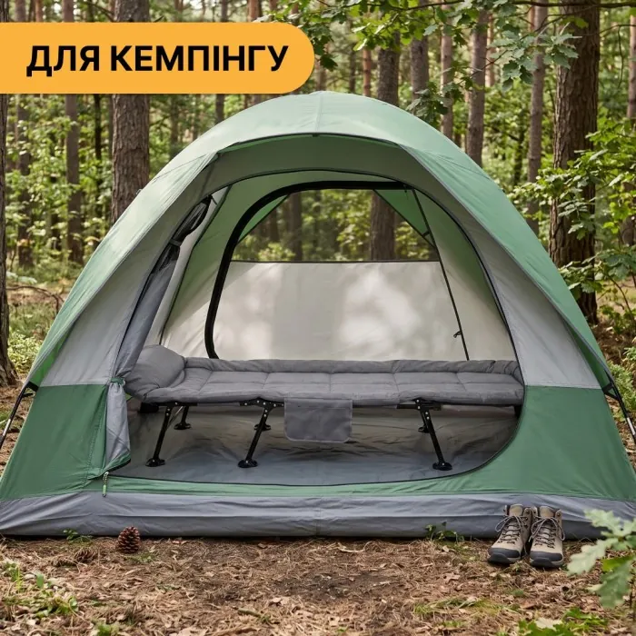 Розкладне ліжко (розкладачка) з подушкою LEOBRO (FB-S15)