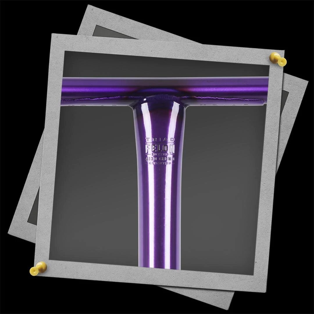 Кермо руль Triad Felon Oversize Bars 28" x 24"-Purple Transparent, укр, укр