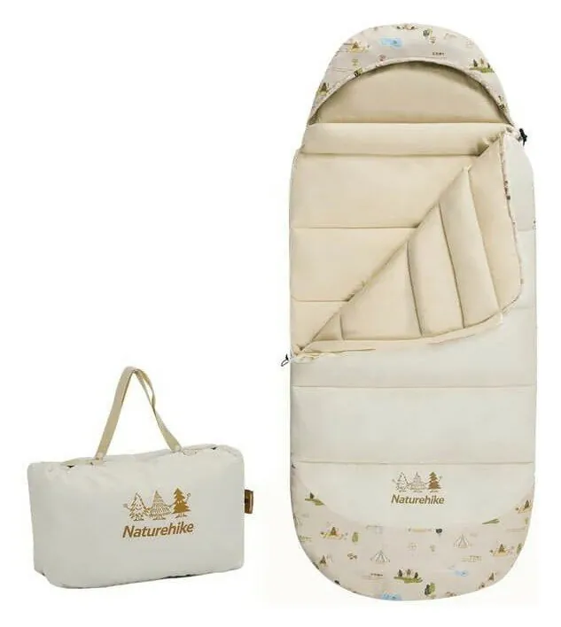 Спальник дитячий з капюшоном Naturehike B300 CNH22SD001, бежевий, 6927595799567