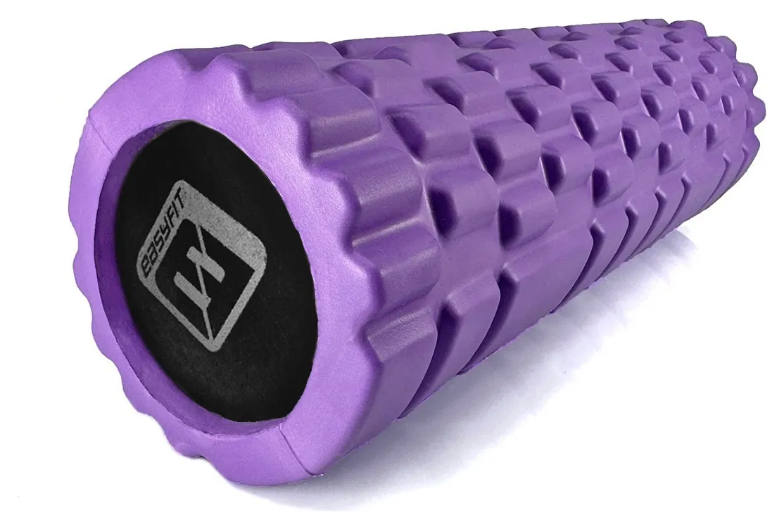 Масажний ролер EasyFit Solid Grid Roller Mini 30 см чорний (Чорний)