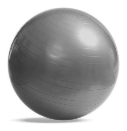 Мяч фітнес World Sport, 75см гладкий (1000гр) GymBall, сірий, укр