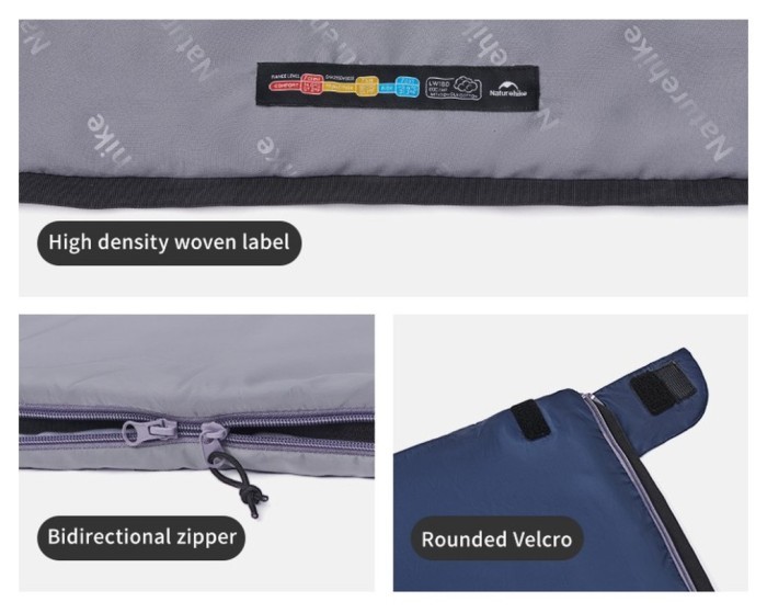 Спальный мешок Naturehike LW180 CNK2550WS026 Sunny Day PL01, (14°C) XL коричневый