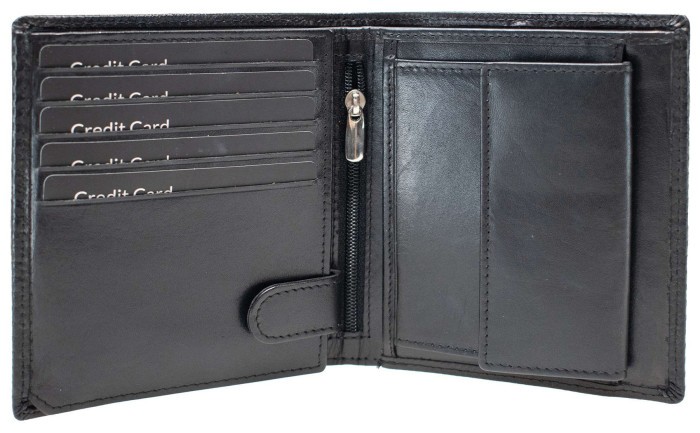 Портмоне чоловіче шкіряне Semi Line RFID Black (P8268-0)
