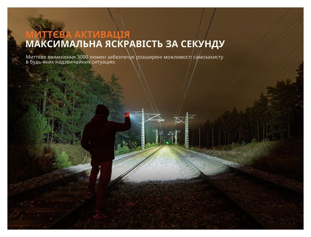 Ліхтар професійний Fenix WF25RM з магнітною зарядкою, укр, укр