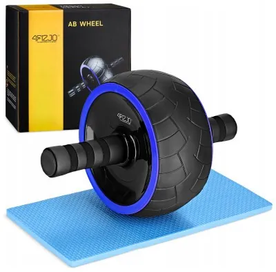 Ролик (гімнастичне колесо) для преса 4FIZJO Ab Wheel XL Black/Blue (P-5907739314437)
