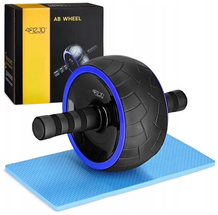 Ролик (гімнастичне колесо) для преса 4FIZJO Ab Wheel XL Black/Blue (P-5907739314437)