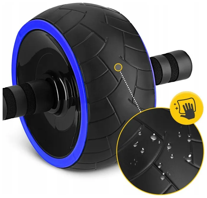 Ролик (гімнастичне колесо) для преса 4FIZJO Ab Wheel XL Black/Blue (P-5907739314437)