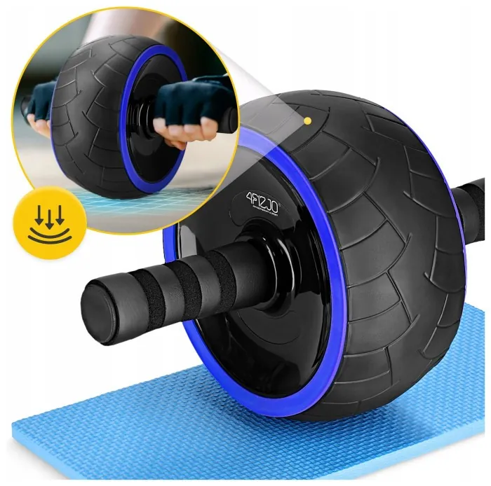 Ролик (гімнастичне колесо) для преса 4FIZJO Ab Wheel XL Black/Blue (P-5907739314437)