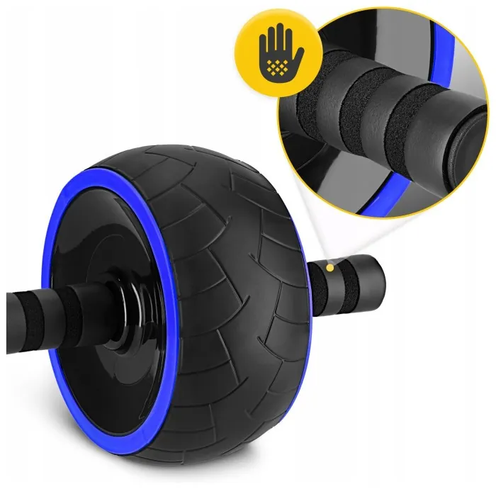 Ролик (гімнастичне колесо) для преса 4FIZJO Ab Wheel XL Black/Blue (P-5907739314437)