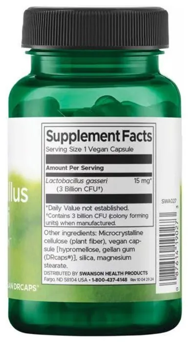 Lactobacillus Gasseri 3 Billion Cfu - 60 vcaps