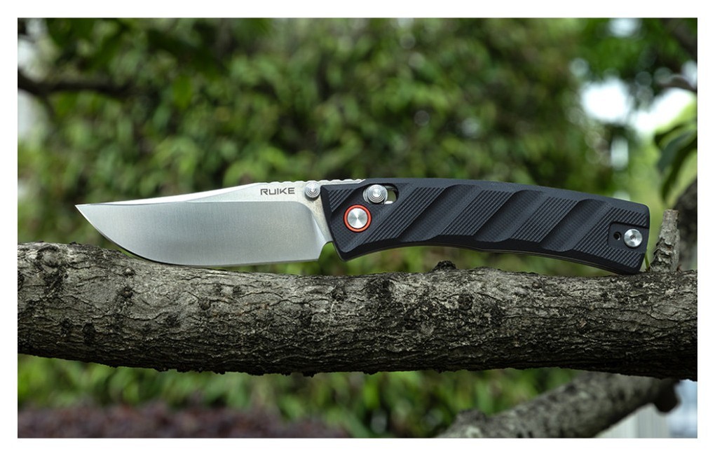 Ніж складаний Ruike P856-B чорний, укр, укр