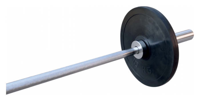 Штанга резиновая RN-Sport 50 кг с олимпийским грифом