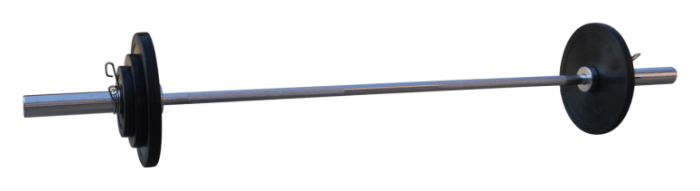 Штанга резиновая RN-Sport 50 кг с олимпийским грифом