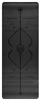 Коврик для йоги, pu 183 х 68 см, 5 мм (pu 183 х 68) Bavar Sport (черный)