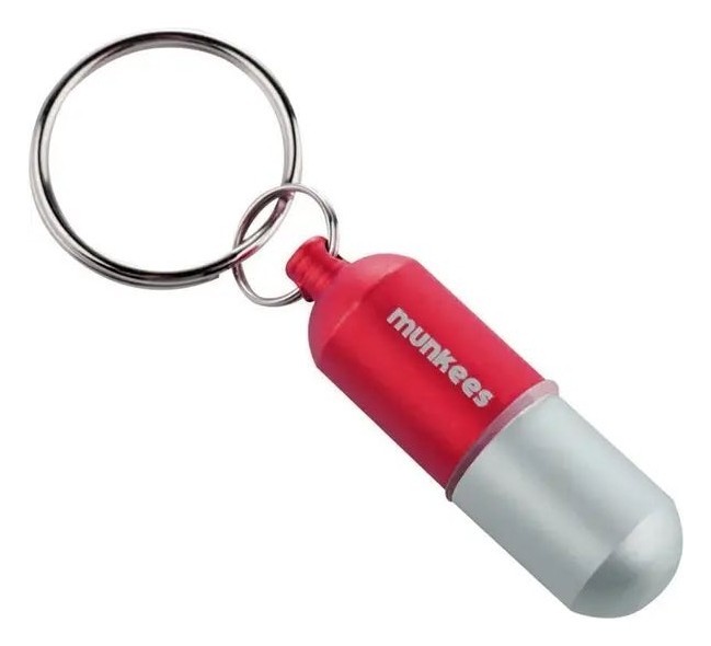 Munkees 3625 брелок Waterproof Capsule Small red, укр, укр