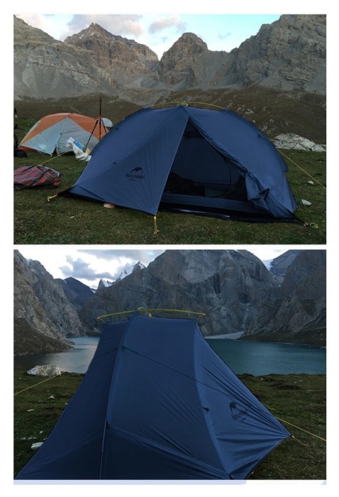 Намет двомісний Naturehike Tagar NH17T180-J, темний блакитний, укр, укр