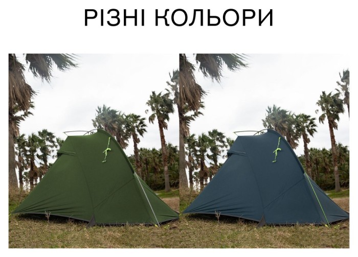 Намет двомісний Naturehike Tagar NH17T180-J, темний блакитний, укр, укр