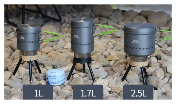 Набір туристичного посуду (каструля + сковорідка) BRS-TS19С, 2,5л, алюміній