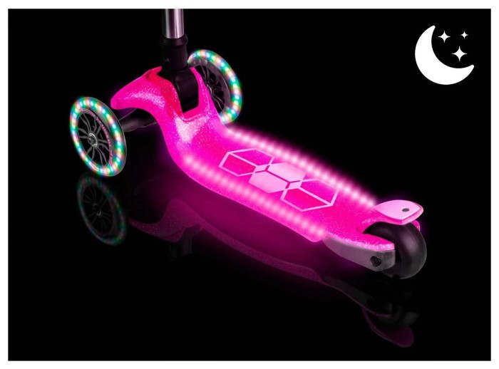 Детский самокат трехколесный Ricokids Jelly розовый
