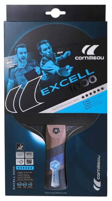 Ракетка для настільного тенісу Cornilleau EXCELL 1000, чорно-червона
