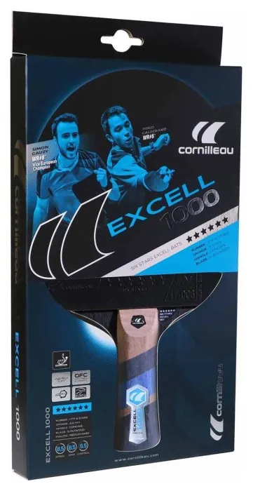 Ракетка для настільного тенісу Cornilleau EXCELL 1000, чорно-червона