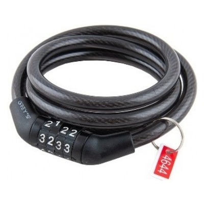 Спиральный кодовый замок с застежкой. Грея 8*1000мм
