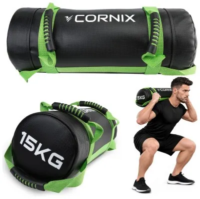 Мешок для кроссфита Cornix 15 кг тренировочный XR-0550 Black/Green