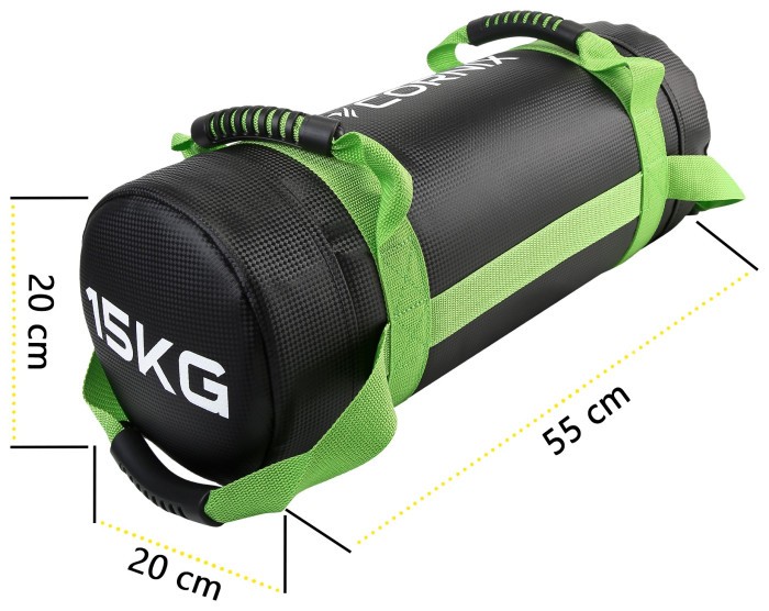 Мешок для кроссфита Cornix 15 кг тренировочный XR-0550 Black/Green