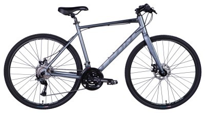 Велосипед AL 28&quot; Leon HD 80 DD рама-21&quot; сірий з чорним (матовий) 2024