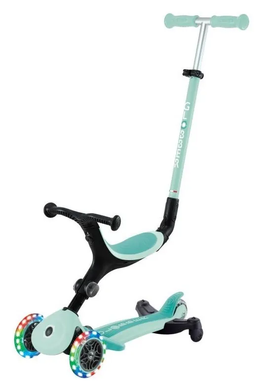 Самокат GLOBBER серії GO UP ACTIVE 360 м'ятний, до 20/50кг, 1+, колеса світяться (DWT_749-206)