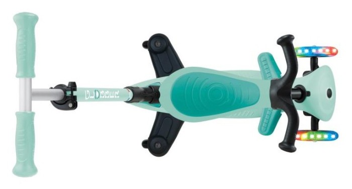 Самокат GLOBBER серії GO UP ACTIVE 360 м'ятний, до 20/50кг, 1+, колеса світяться, укр, укр