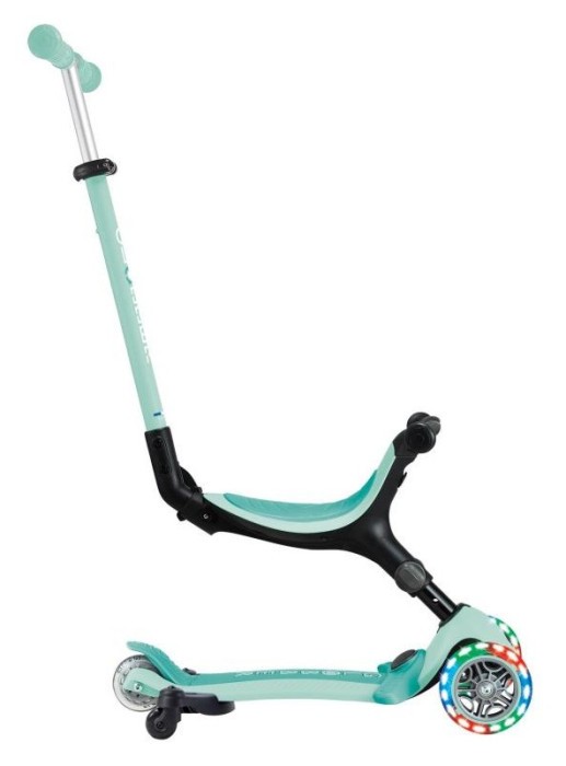 Самокат GLOBBER серії GO UP ACTIVE 360 м'ятний, до 20/50кг, 1+, колеса світяться, укр, укр