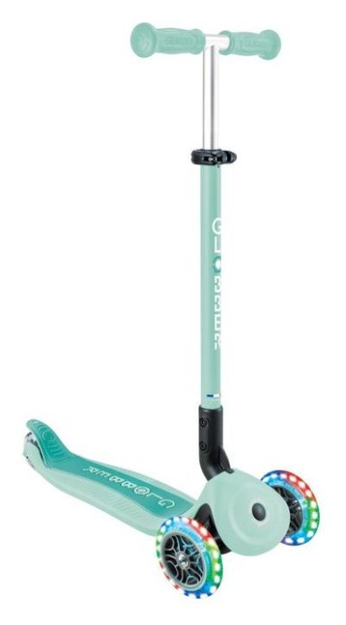 Самокат GLOBBER серії GO UP ACTIVE 360 м'ятний, до 20/50кг, 1+, колеса світяться, укр, укр
