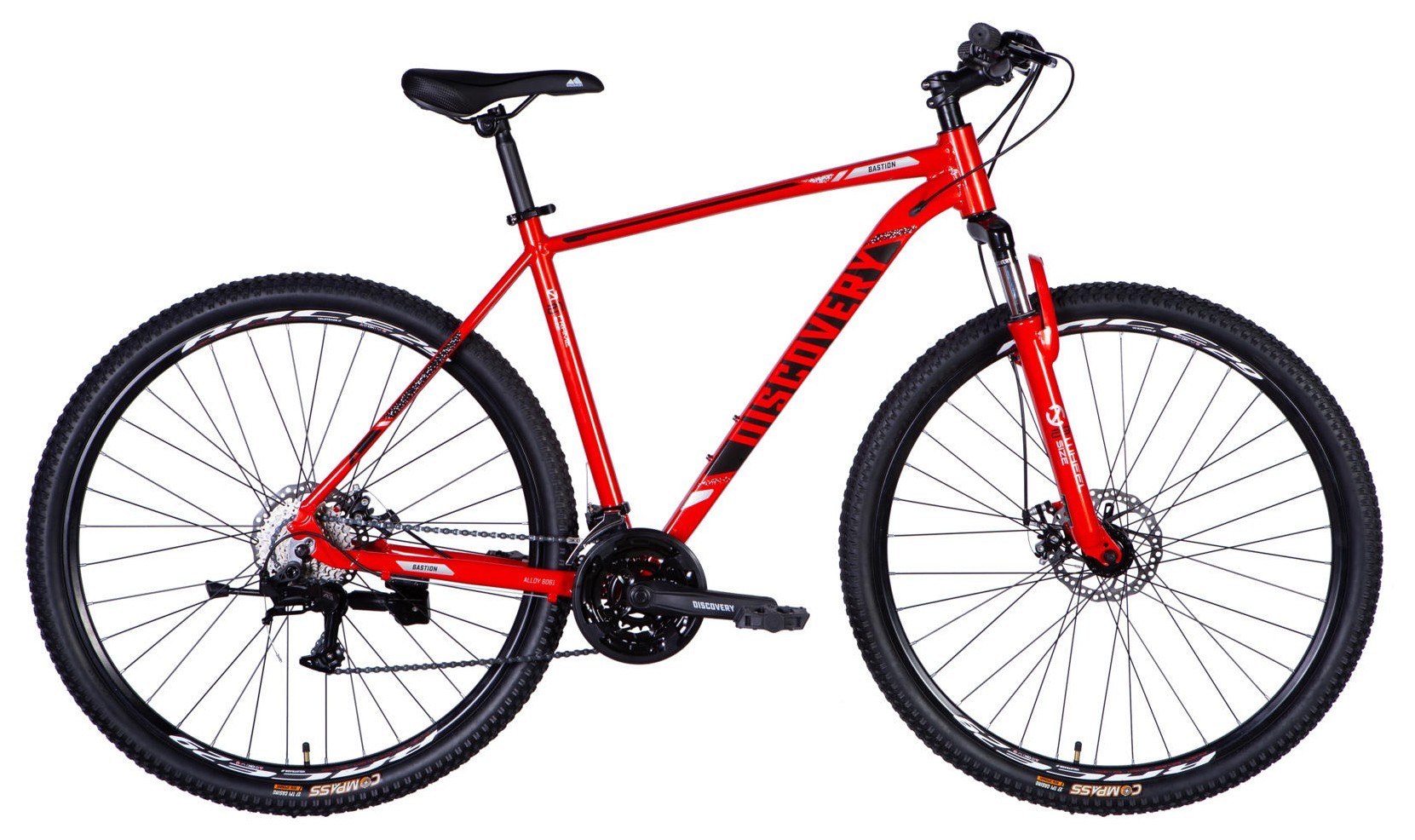 Велосипед AL 29" Discovery BASTION DD CS рама-21" червоно-чорний 2025