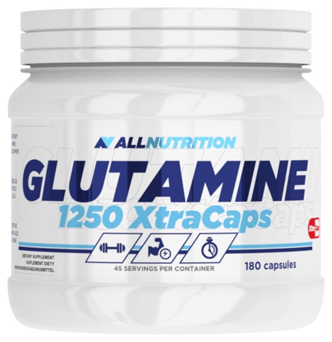 Glutamine 1250 Xtracaps - 180caps, укр, укр
