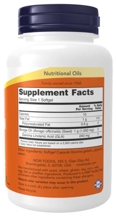 Borage Oil 1000 mg - 120 sgels