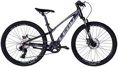 Велосипед AL 24&quot; Leon JUNIOR DD CS рама-12&quot; чорний 2025