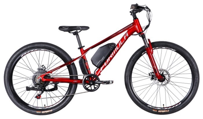 Велосипед з електроприводом 26" AL Formula eMOTION DD FR рама-13" 36B 10А*г 500Вт червоно-сріблястий 2026, укр, укр